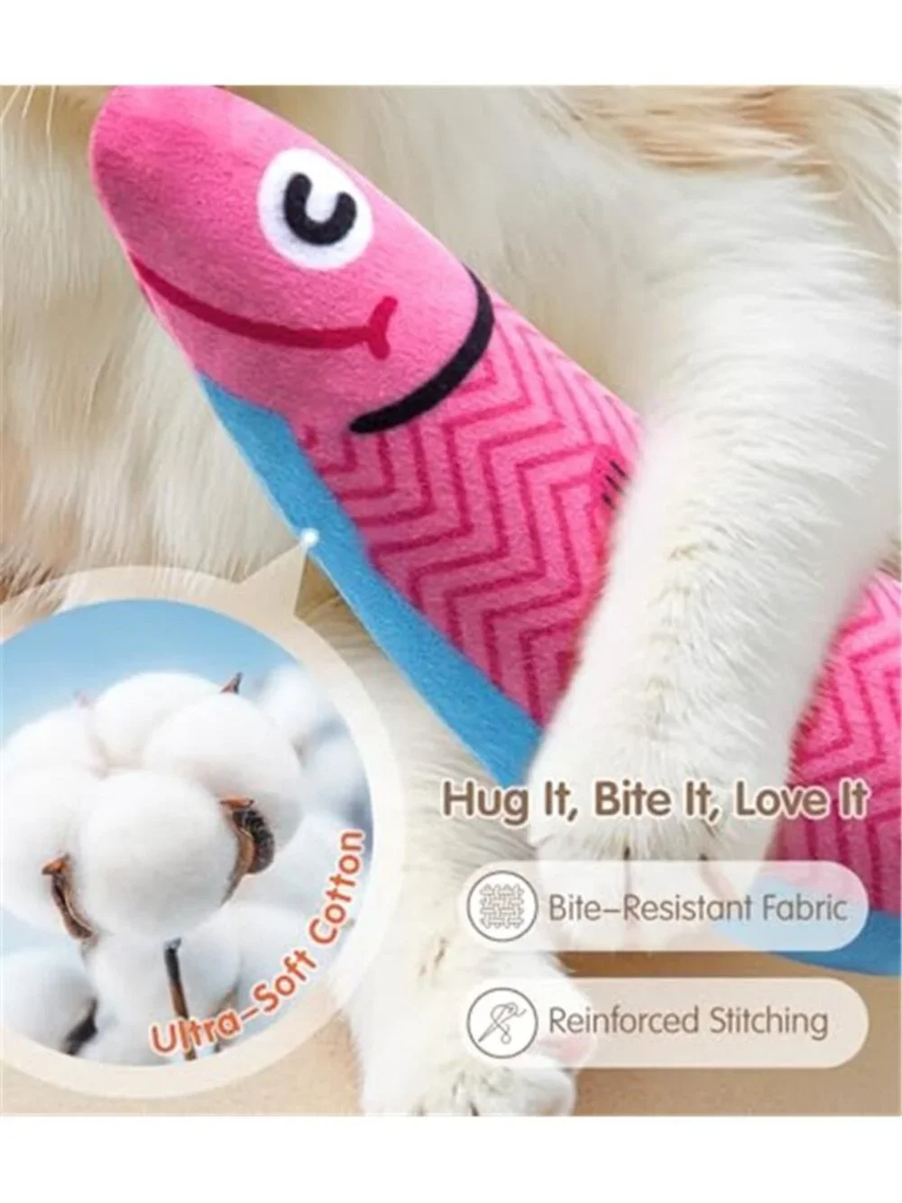 Cat Toys with[5000mg A+Natural Catnip &Silvervine] [Baby Grade]